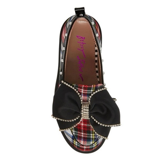 Betsey Johnson Girls BK-Vince Slip On Loafers, Plaid, NIB NEW - Picture 5 of 8